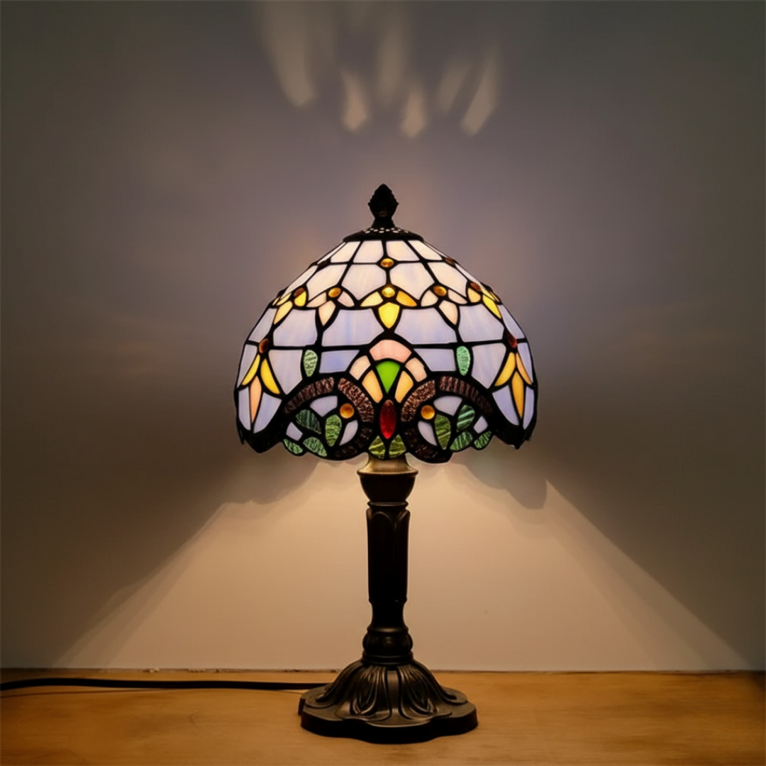 Retro Table Lamp in Colored Glass – table lamp | Atelier Tan Singapore
