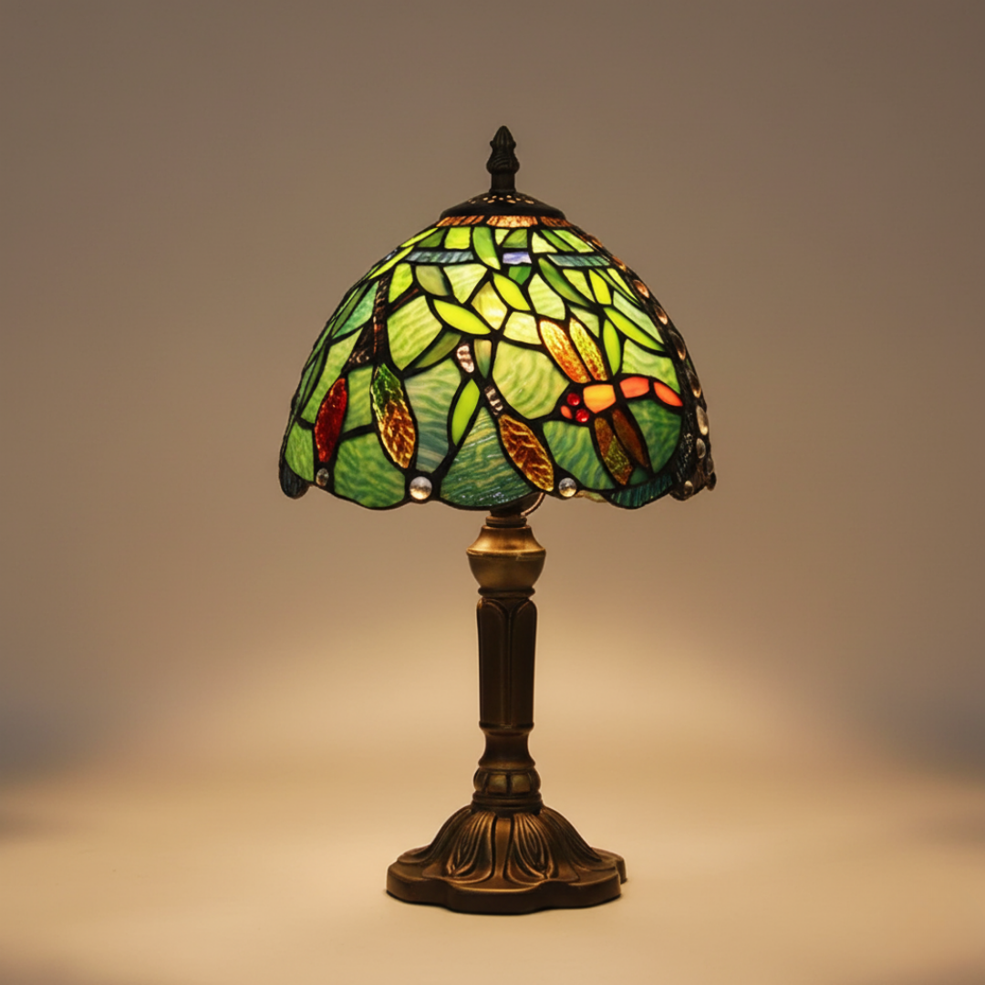 Mediterranean Table Lamp in Colorful Glass with LED – table lamp | Atelier Tan Singapore