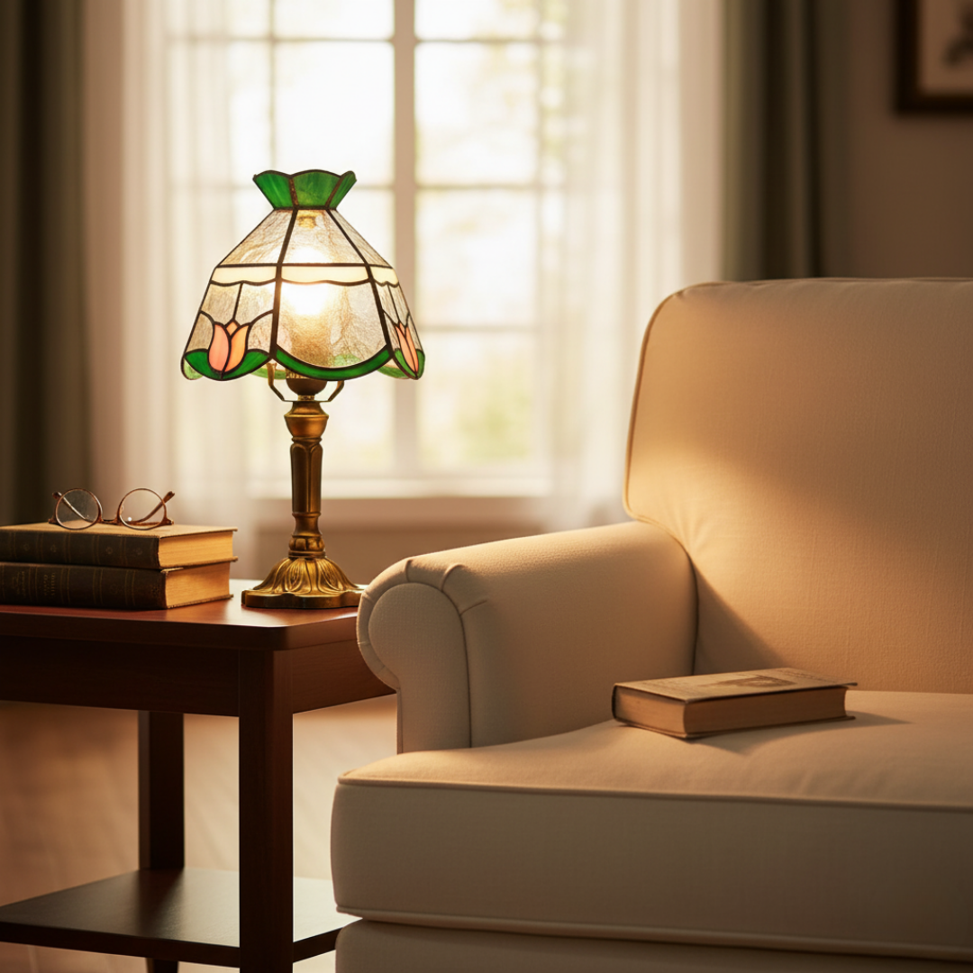Antique Baroque Table Lamp with LED – table lamp | Atelier Tan Singapore