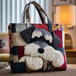 Handmade Shopping Bag with Schnauzer – tote bag | Atelier Tan Singapore