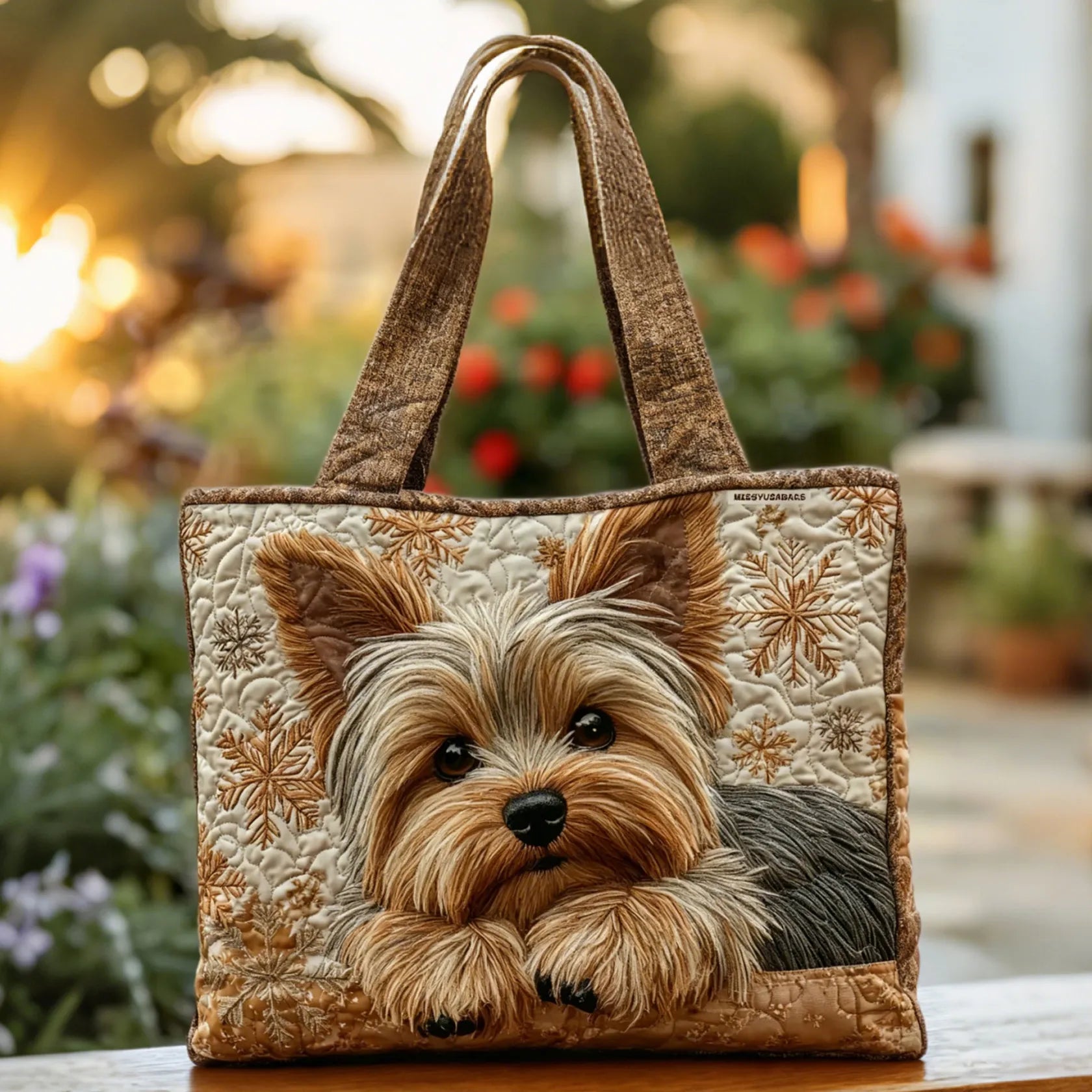 Handmade Shiny Yorkie Bag – tote bag | Atelier Tan Singapore