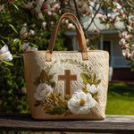Handmade Bag with the Holy Cross – tote bag | Atelier Tan Singapore