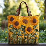 Classic Tote Bag with Sunflower Print – tote bag | Atelier Tan Singapore