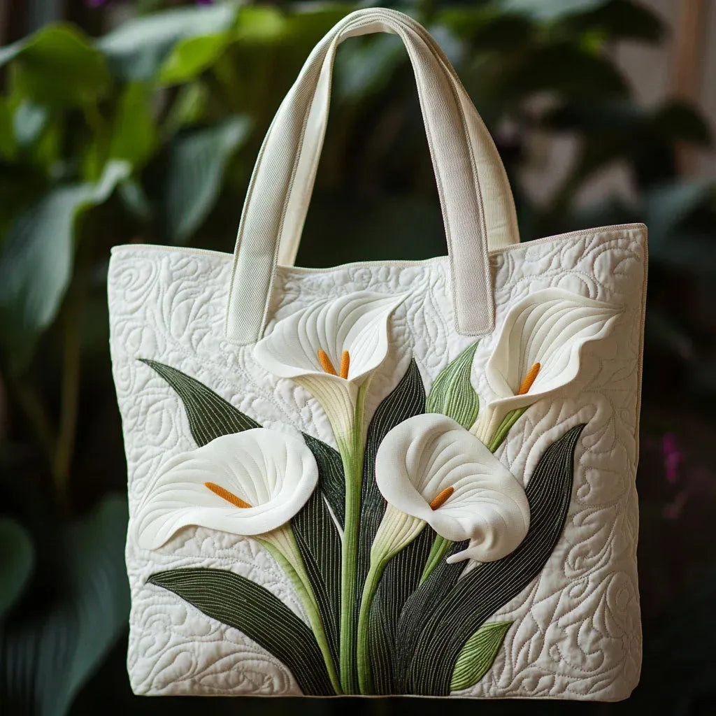 Quilted Shell Bag Handmade White – tote bag | Atelier Tan Singapore