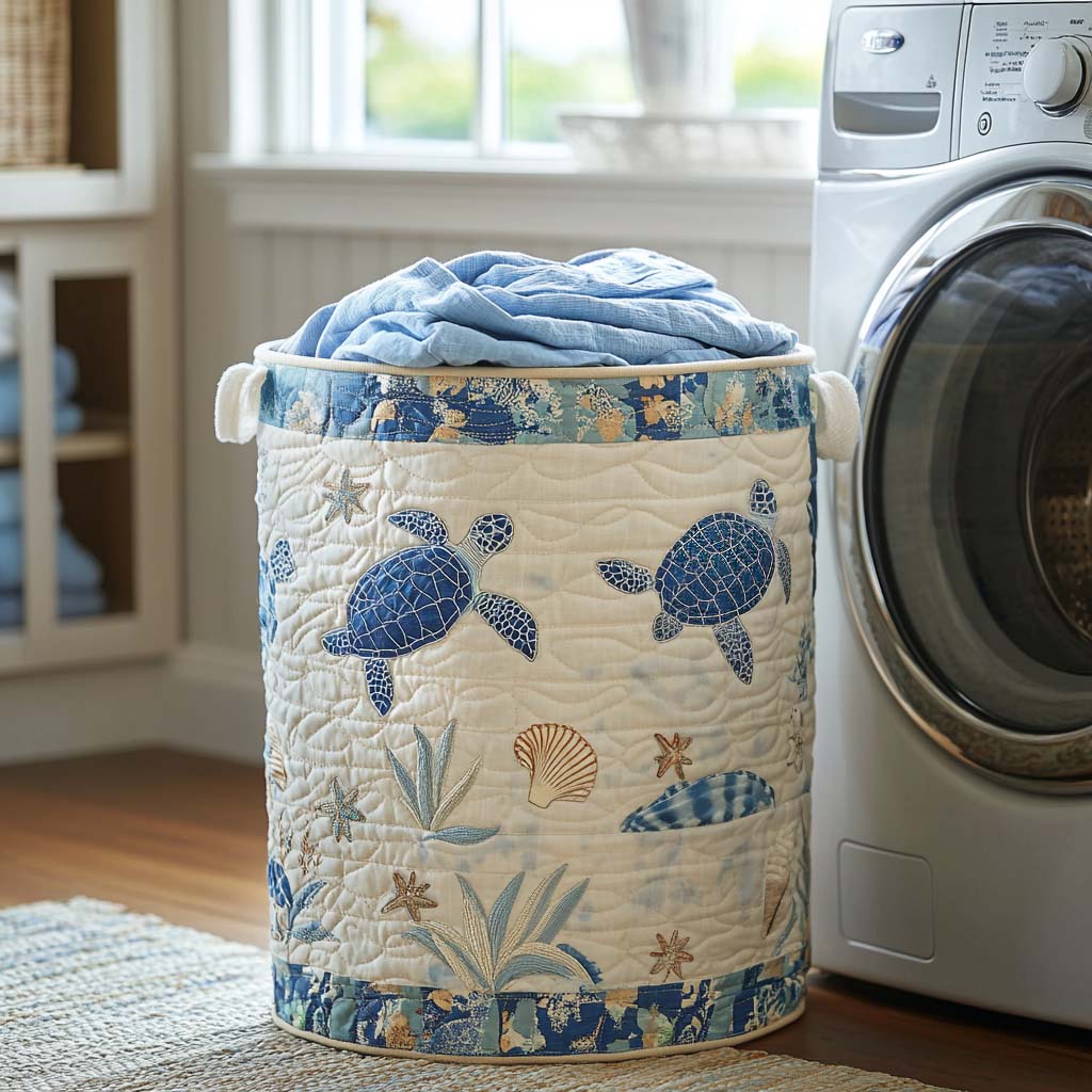 Coastal Calm | Handmade Laundry Basket – laundry basket | Atelier Tan Singapore