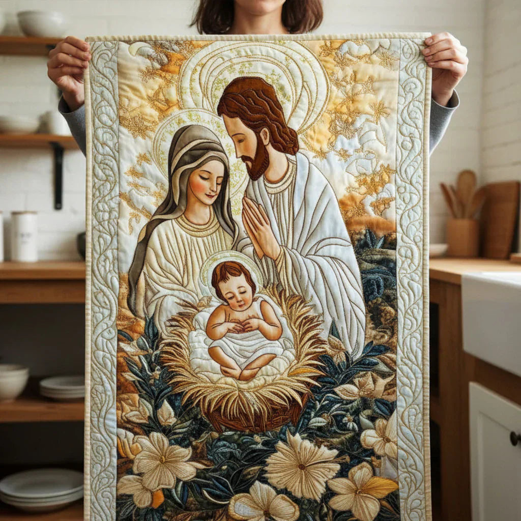 Quilted Table Runner - Divine Grace – table runner | Atelier Tan Singapore