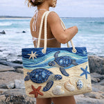Handmade Beach Bag | Ocean Escape Turtle – beach bag | Atelier Tan Singapore