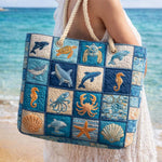 Handmade Beach Bag | Marine Life – beach bag | Atelier Tan Singapore