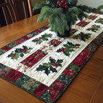 Quilted Table Runner - Festive Jingle Bells – table runner | Atelier Tan Singapore