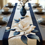 Quilted Table Runner - Tranquil Magnolia – table runner | Atelier Tan Singapore