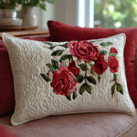 Padded Cushion Cover - Garden of Roses Hearts – cushion cover | Atelier Tan Singapore