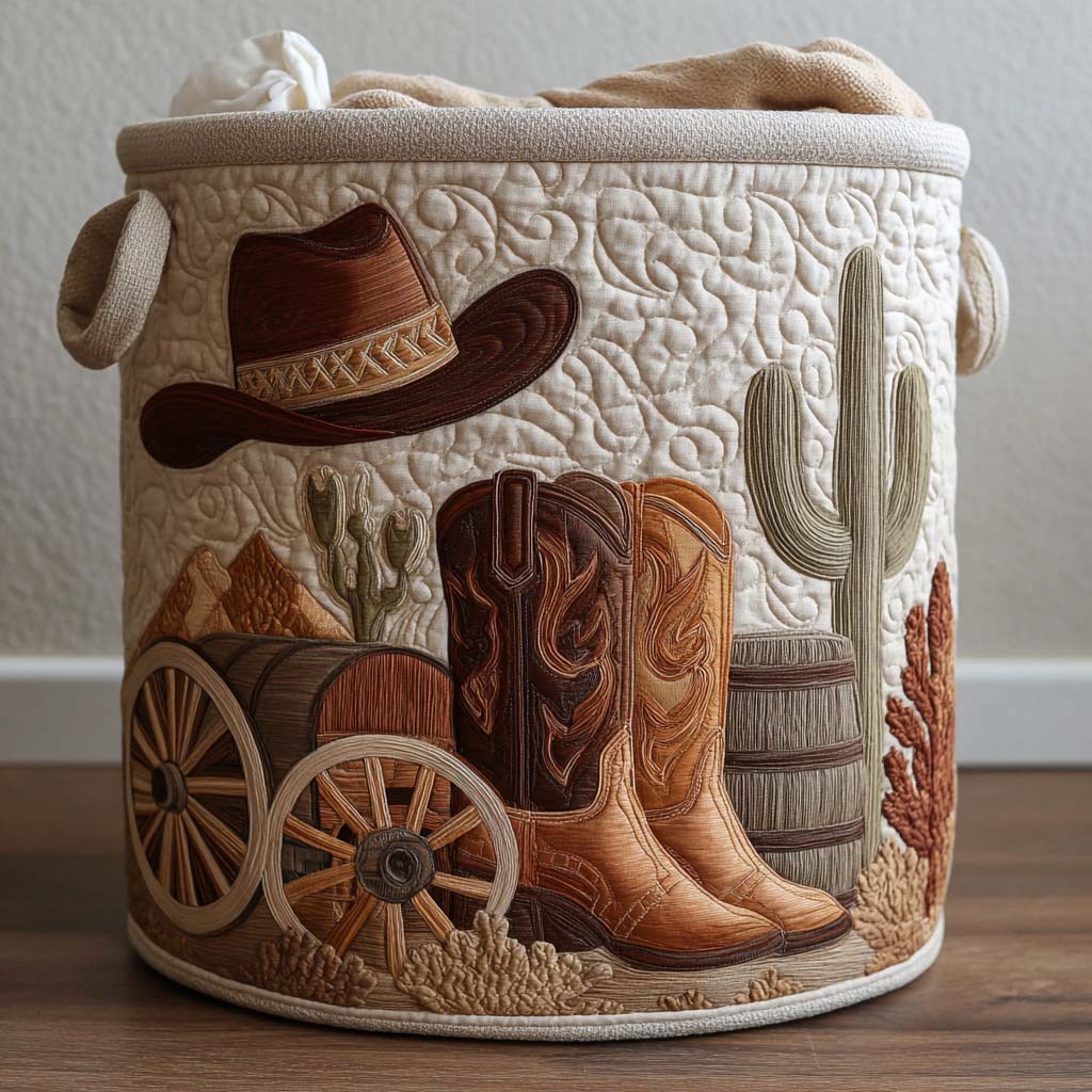 Western Spirit | Handmade Laundry Basket – laundry basket | Atelier Tan Singapore