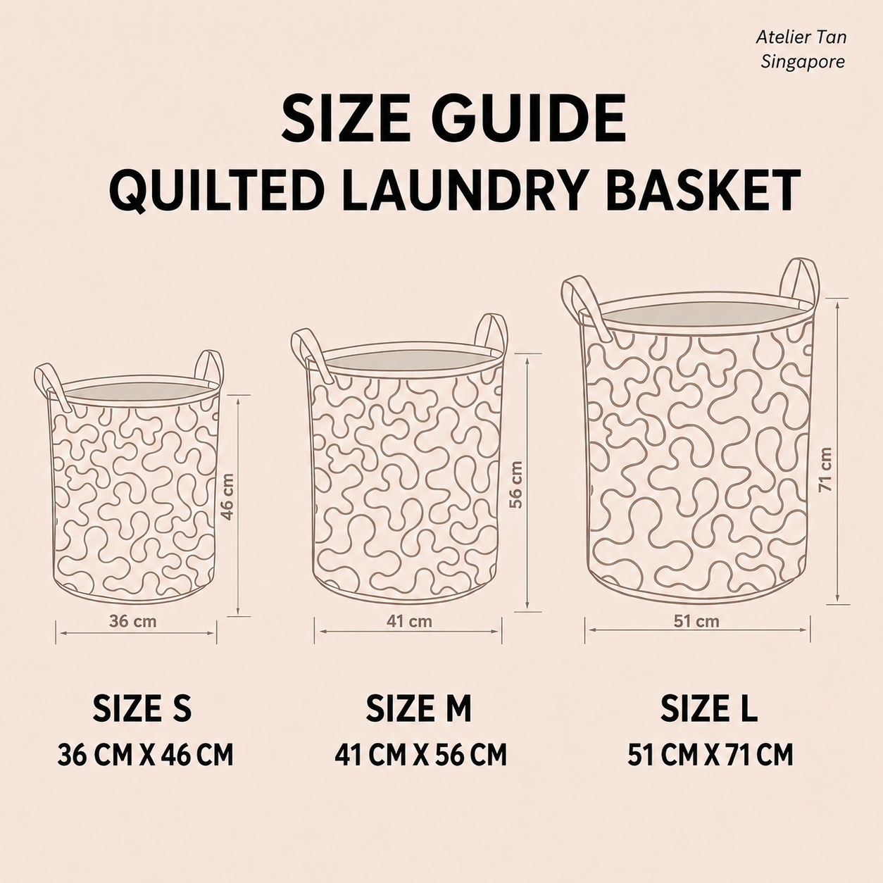 Handmade Laundry Basket | Spring Meadow – laundry basket | Atelier Tan Singapore