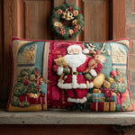 Padded Cushion Cover - Cozy Welcome from Santa Claus – cushion cover | Atelier Tan Singapore